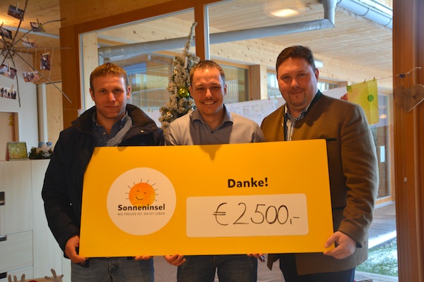 Die Holzknechte Tennengau spenden an die Sonneninsel Seekirchen