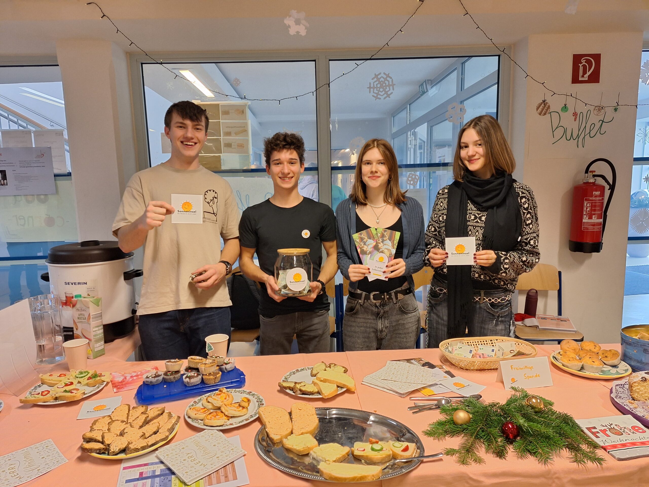 Am Bild: Paul, Oliver, Hannah und Lina